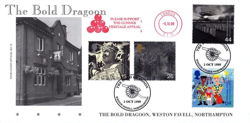 1999 (10) Soldiers - Brazier 'Pub' Official + The Gunner Heritage Appeal Meter Mark