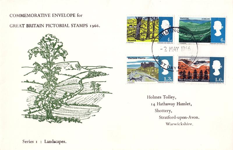 1966 (05) Landscapes - Ord - Holmes Tolley Cover - Birmingham FDI