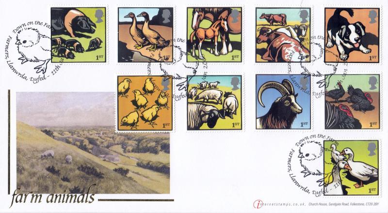 2005 (01) Farm Animals - Internet Stamps 'Special' - With the FULL SET