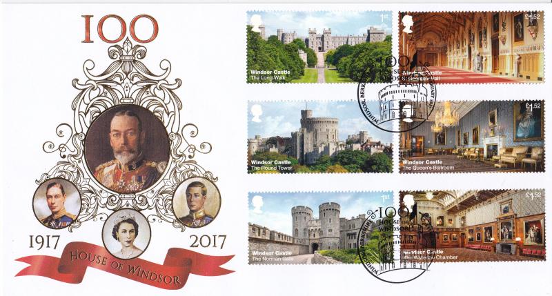 2017 (02) Windsor Castle (Stamps) - Internet Stamps 'House of Windsor' Official