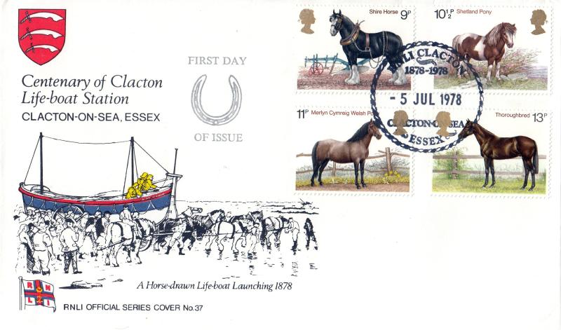 1978 (07) Horses - Pilgrim RNLI Claction Official