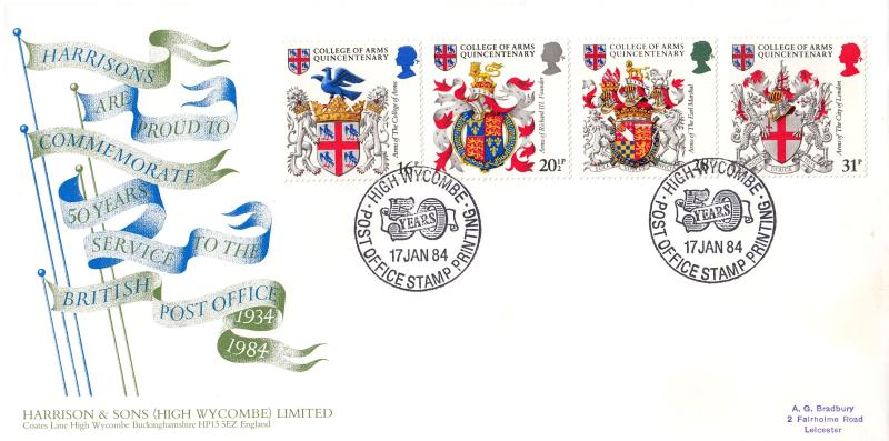 1984 (01) Heraldry - Harrison & Sons (High Wycombe) Official