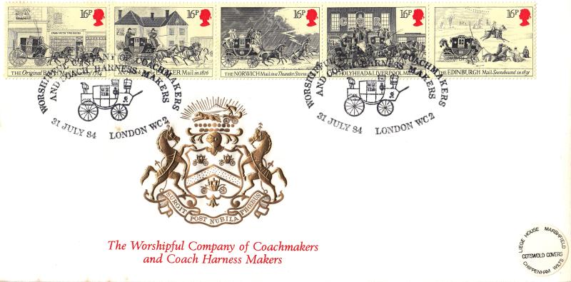 1984 (07) Royal Mail - Cotswold Worshipful Company of Coachmakers Official