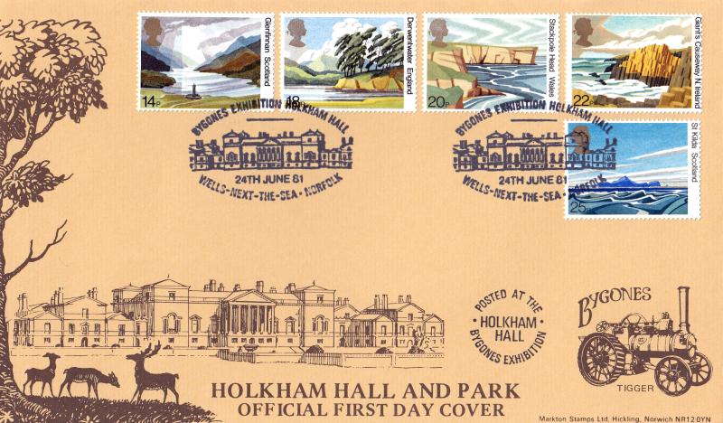 1981 (06) National Trust - Markton Stamps 'Holkham Hall' Official