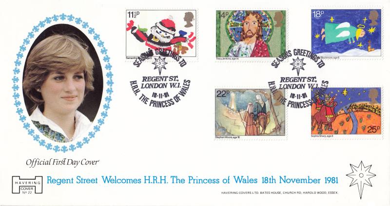 1981 (11) Christmas - Havering 'Princess of Wales, Regent Street' Official