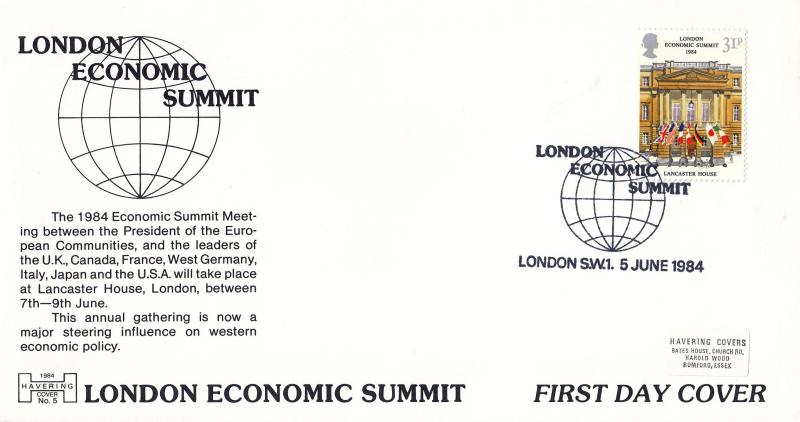 1984 (06) Summit - Havering 'London Economic Summit, SW1' Official