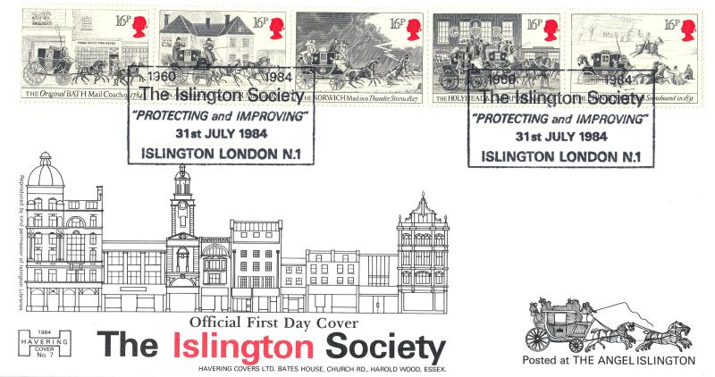 1984 (07) Royal Mail - Havering 'The Islington Society' Official