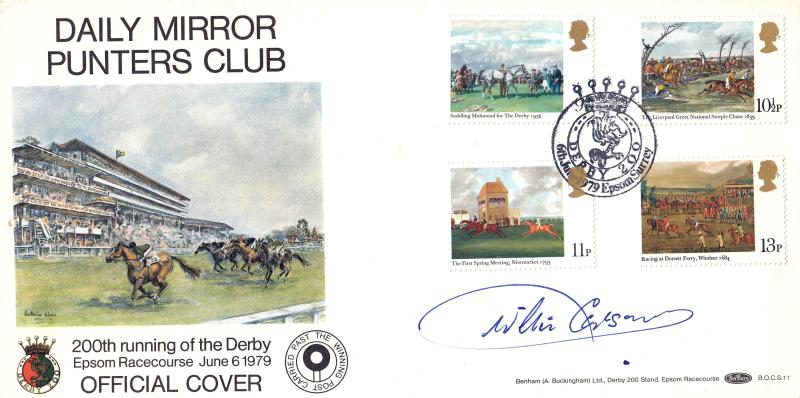 1979 (06) Horses - Benham Daily Mirror Punters Club BOCS 11 Official - Signed Willie Carson