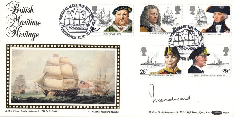 1982 (06) Maritime - Benham National Maritime Museum, Greenwich BLS 4 Official - Signed Admiral Woodward