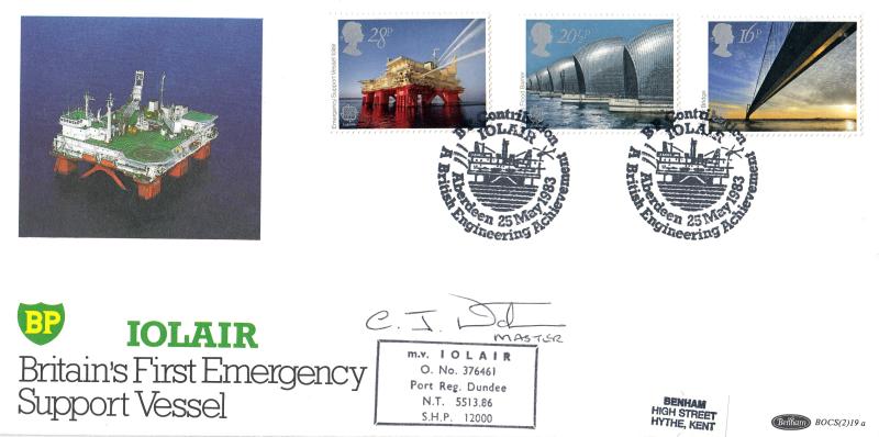 1983 (05) Engineering - Benham Iolair, Aberdeen BOCS(2) 19 Official - Signed by The Iolair 'Master'