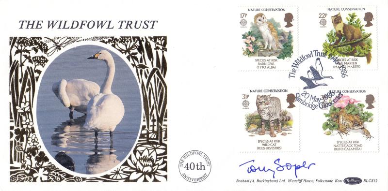 1986 (05) Nature - Benham Wildfowl Trust, Slimbridge BLCS 12 Official - Signed Tony Soper