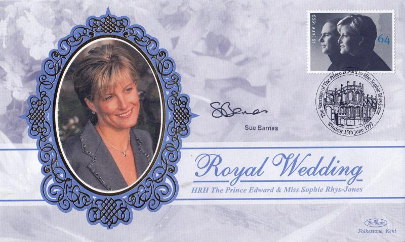 1999 (06) Wedding - Benham Small Silk Official's (Pair) - Signed by Sue Barnes & Stuart Hall