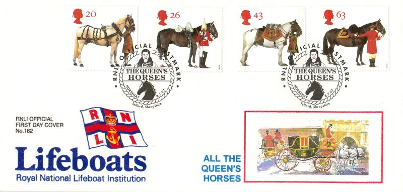1997 (07) Queen's Horses - Stampsearchers RNLI Official