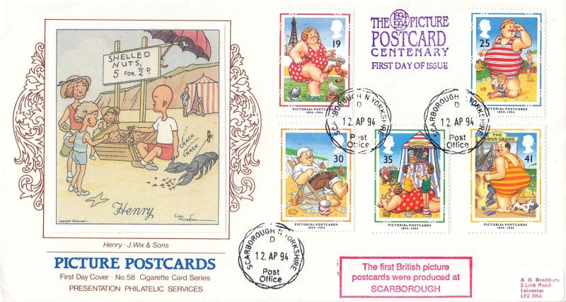1994 (04) Postcards - Cigarette Card PPS 'Silk' - Scarborough CDS