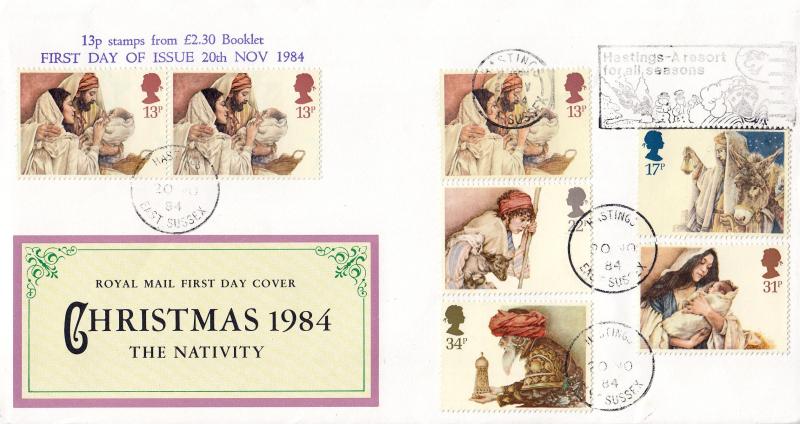 1984 (11) Christmas - RM - Hastings, A Resort For All Seasons Slogan (WITH the Booklet Pair)