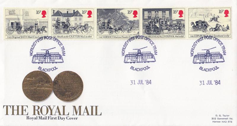 1984 (07) Royal Mail - RM - World's First Post Office Tram, Royal Mail Blackpool H/S