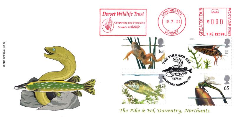 2001 (07) Pondlife - Brazier 'Pub' Official + Dorset Wildlife Trust Meter Mark