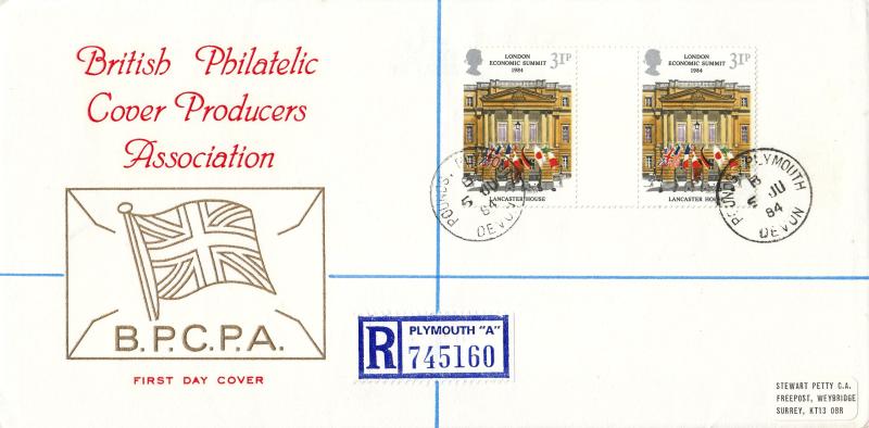 1984 (06) Summit - British Philatelic Cover Producers Associaion (BPCPA) Official - Pounds CDS