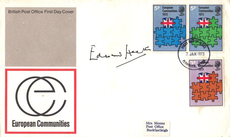 1973 (01) EEC - PO - Plymouth FDI - Signed by the late PM Edward Heath