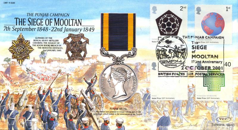 2001 (10) Nobel Prizes - Forces LWF-9 (1849) The Siege of Mooltan Official
