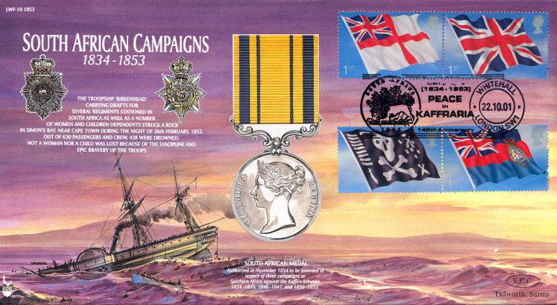 2001 (10) Flags & Ensigns - LWF-10 (1853) Peace in Kaffraria Official