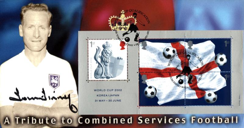 2002 (05) World Cup M/S - Scott Sir Tom Finney Way Official - Signed by the late Tom Finney