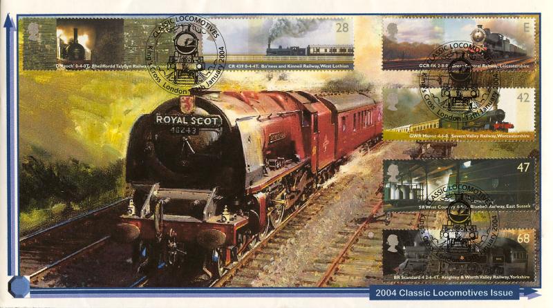 2004 (01) Classic Locomotives - Privately Produced 'Royal Scot' Cover - Kings Cross H/S