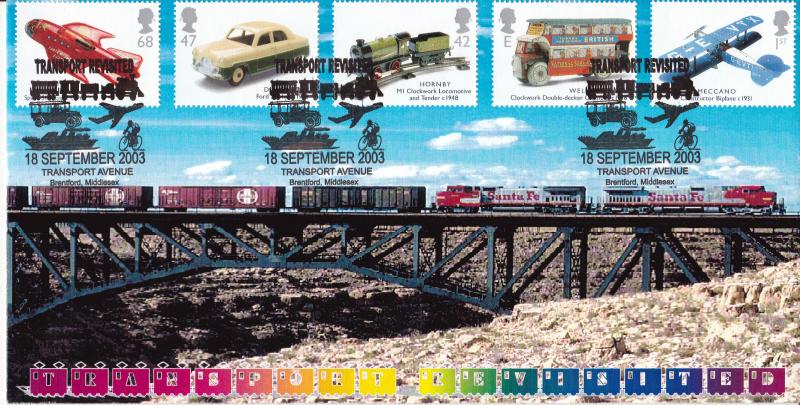 2003 (09) Transports of Delight (Stamps) - Peter Payne 'Transport Revisited' Official