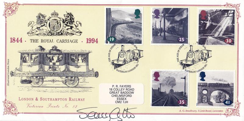 1994 (01) The Age of Steam - Bradbury VP 82 Official - Signed by Jenny Agutter