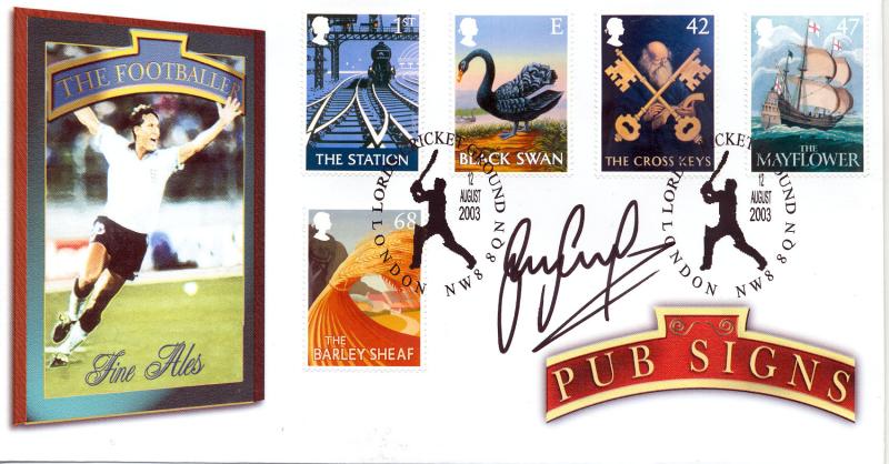 2003 (08) Pub Signs - Steven Scott 'The Footballer' Official - Signed by Gary Lineker