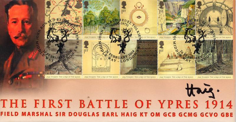 2004 (02) Lord Of The Rings - Steven Scott 'Battle of Ypres' Official - Signed by Earl Haig