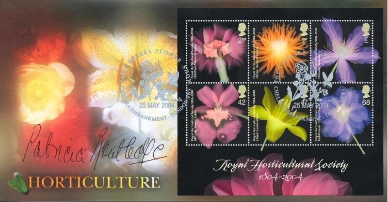 2004 (05) Royal Horticultural Society (M/S) - Steven Scott Official - Signed by Patricia Routledge