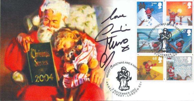 2004 (11) Christmas (Stamps) - Steven Scott 'Angel Street' Official - Signed by Caroline Munro