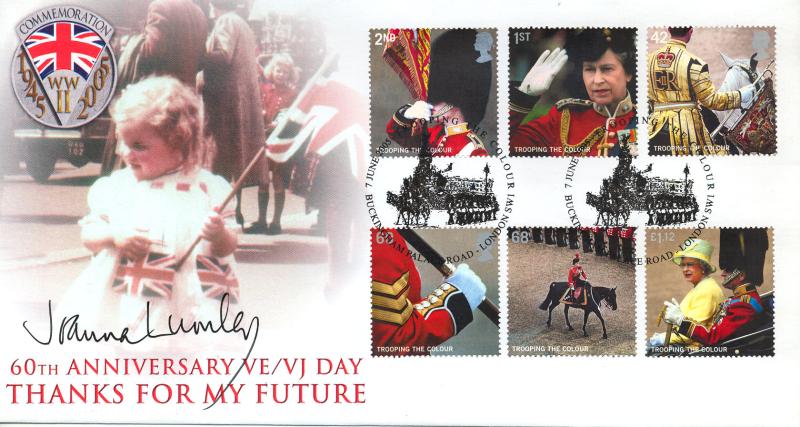 2005 (06) Trooping Of The Colour (Stamps) - Steven Scott Official - Signed by Joanna Lumley
