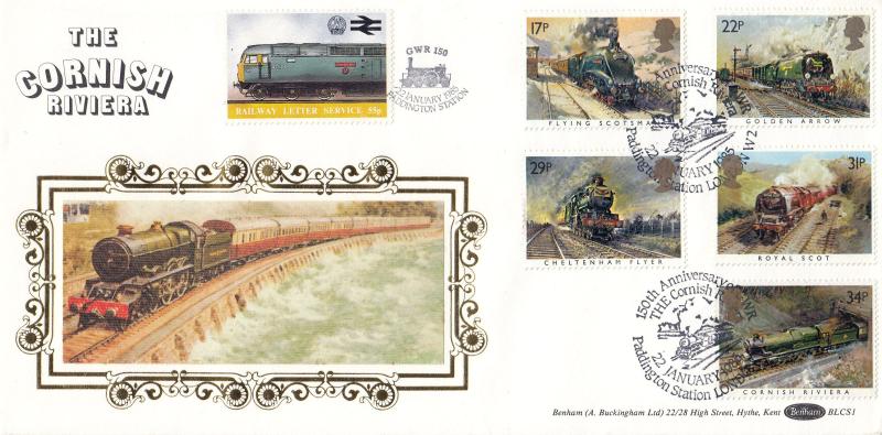 1985 (01) Famous Trains - Benham BLCS 1 Cornish Riviera, Paddington Station Official