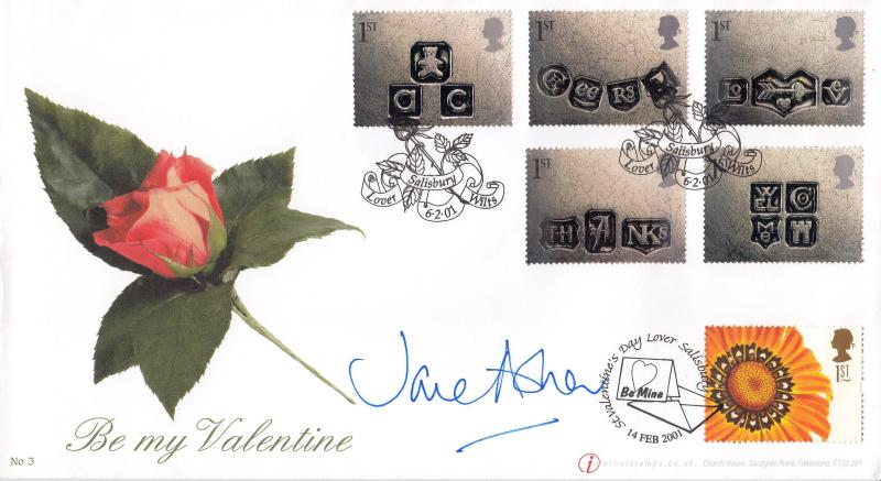 2001 (02) Occasions - Buckingham/Internet Stamps Official - Signed Jane Asher