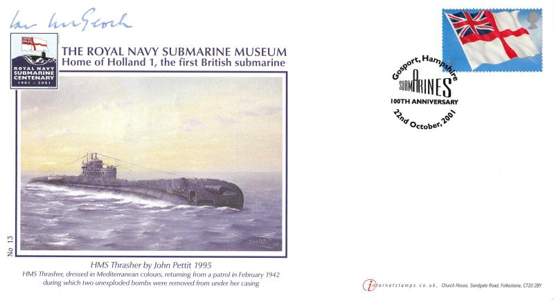2001 (10) Flags & Ensigns - Buckingham/Internet Stamps 'Special' - Signed by Ian McGeoch