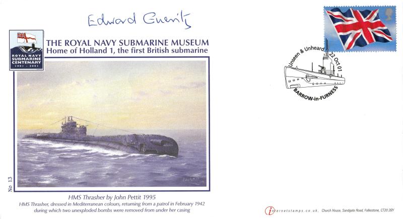 2001 (10) Flags & Ensigns - Buckingham/Internet Stamps 'Special' - Signed by Edward Gueritz