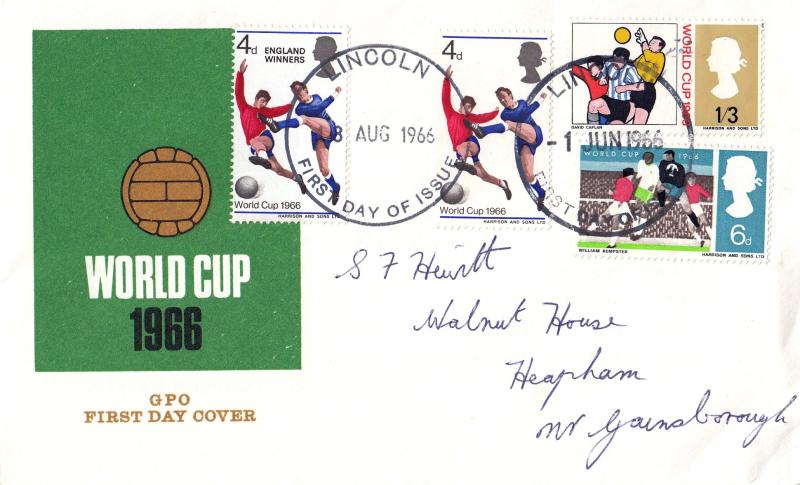 1966 (06) World Cup - GPO - June & August 'Double' - Lincoln FDI