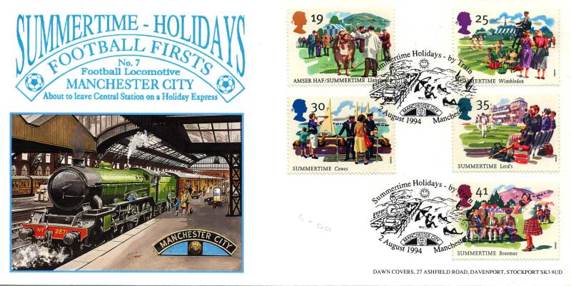1994 (08) Summertime - Dawn Football Firsts, Holidays By Train, Manchester Official
