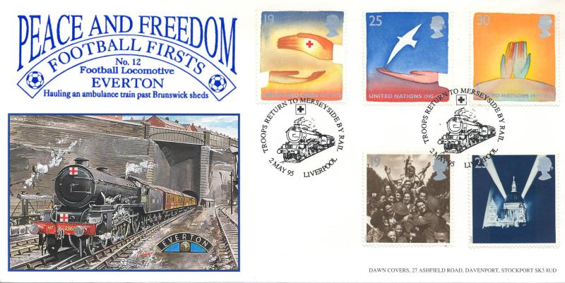 1995 (05) VE Day - Dawn Football Firsts, Everton, Troops Return To Merseyside by Rail Official