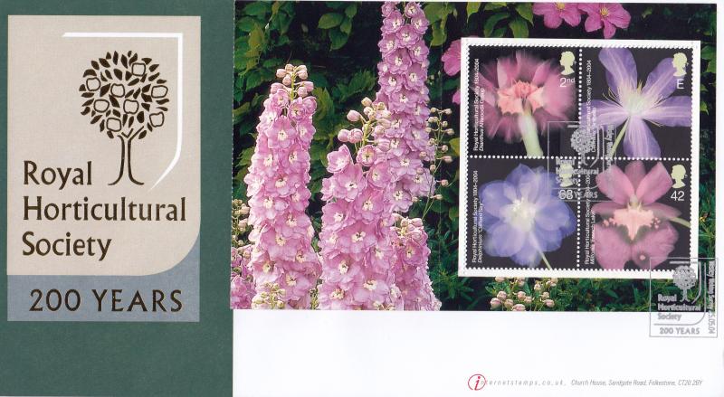 2004 (05) Royal Horticultural Society (PSB) - Buckingham/Internet Official (Set of Four)