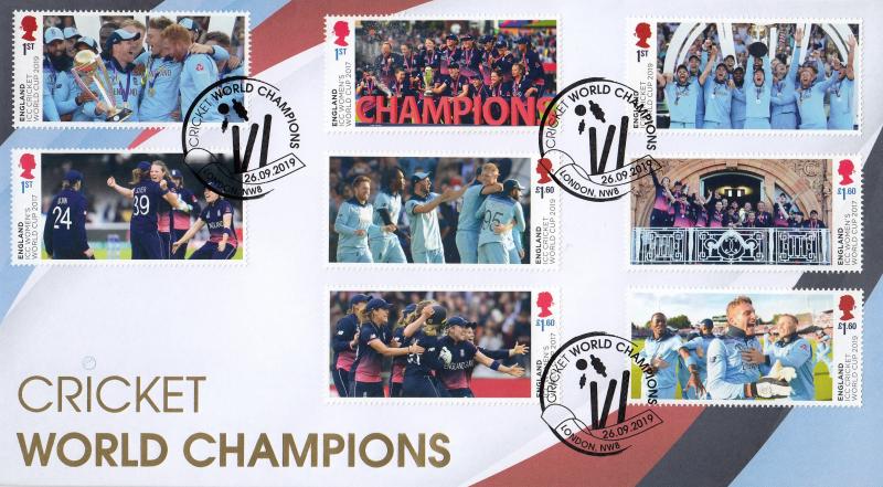 2019 (09) Cricket World Champions - Buckingham/Internet 'Double' Official