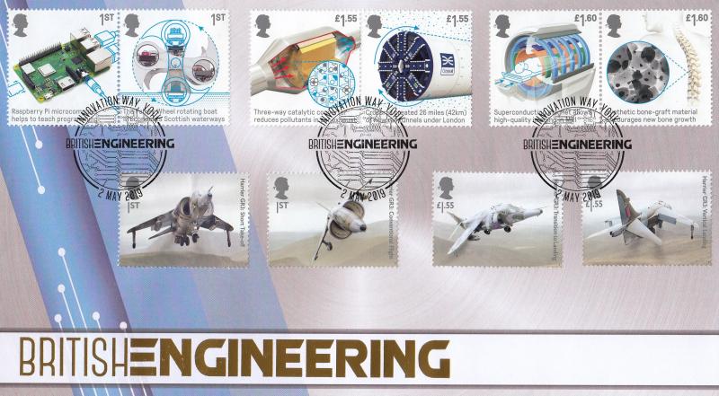 2019 (05) British Engineering (Stamps & M/S) - Buckingham/Internet Official