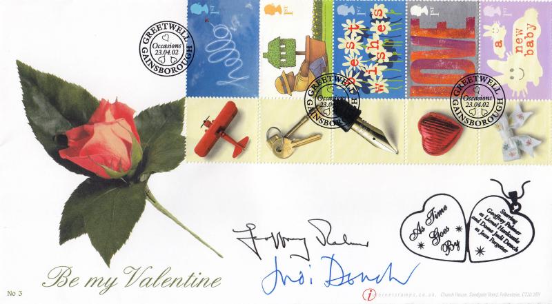 2002 (04) Generic Occasions - Buckingham/Internet 'Special' - Double Signed by Geoffrey Palmer & Judi Dench