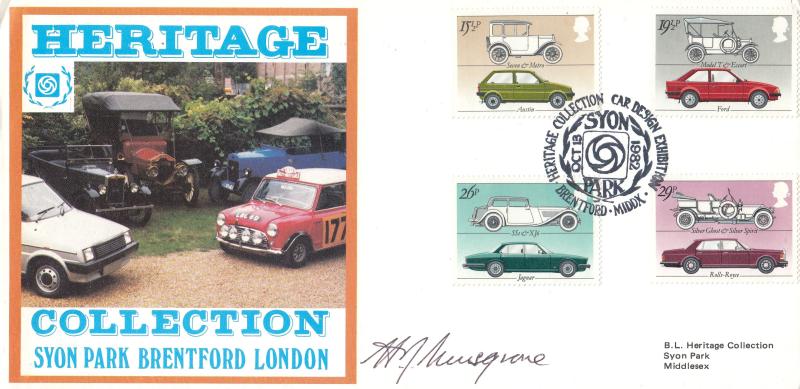 1982 (10) British Motor Cars - Hawkwood Syon Park Official - Signed by Alan Musgrove