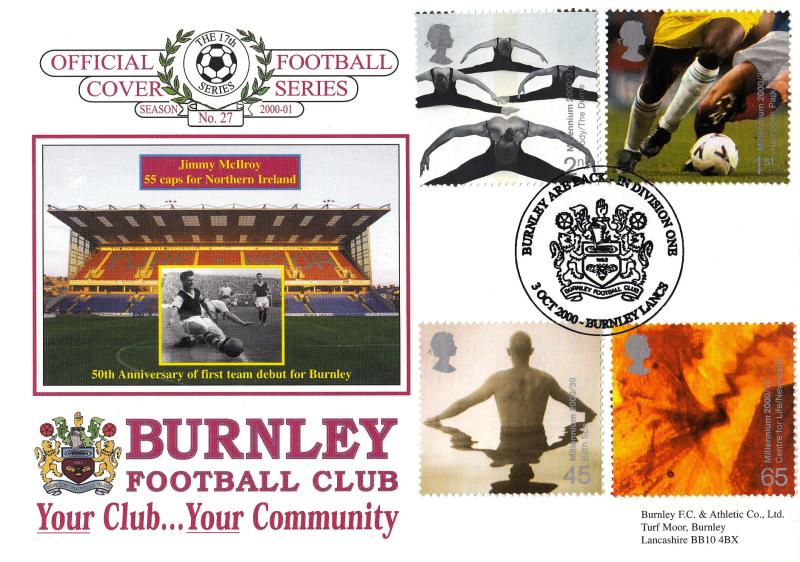 2000 (10) Body & Bone - Dawn 'Official' Football Cover Series - Burnley Official