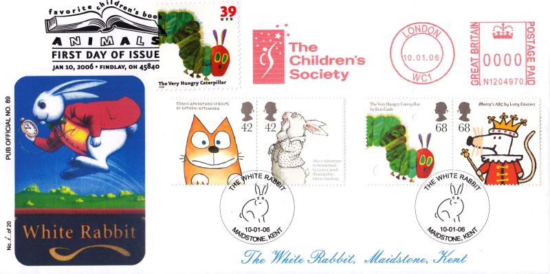 2006 (01) Animal Tales - Brazier 'Pub' Official + The Children's Society Meter Mark