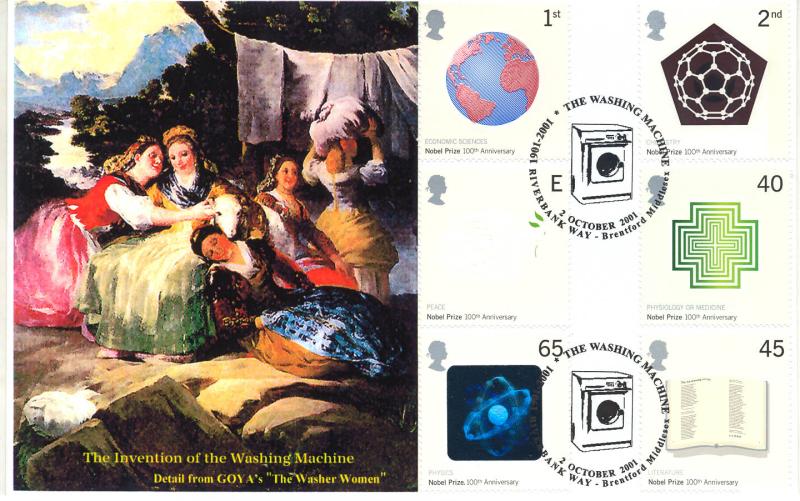 2001 (10) Nobel Prizes - Peter Payne 'The Washing Machine' Official