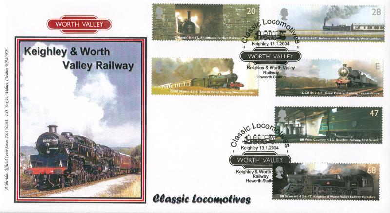 2004 (01) Classic Locomotives (Stamps) - Sheridan 'Keighley & Worth Valley Railway' Official
